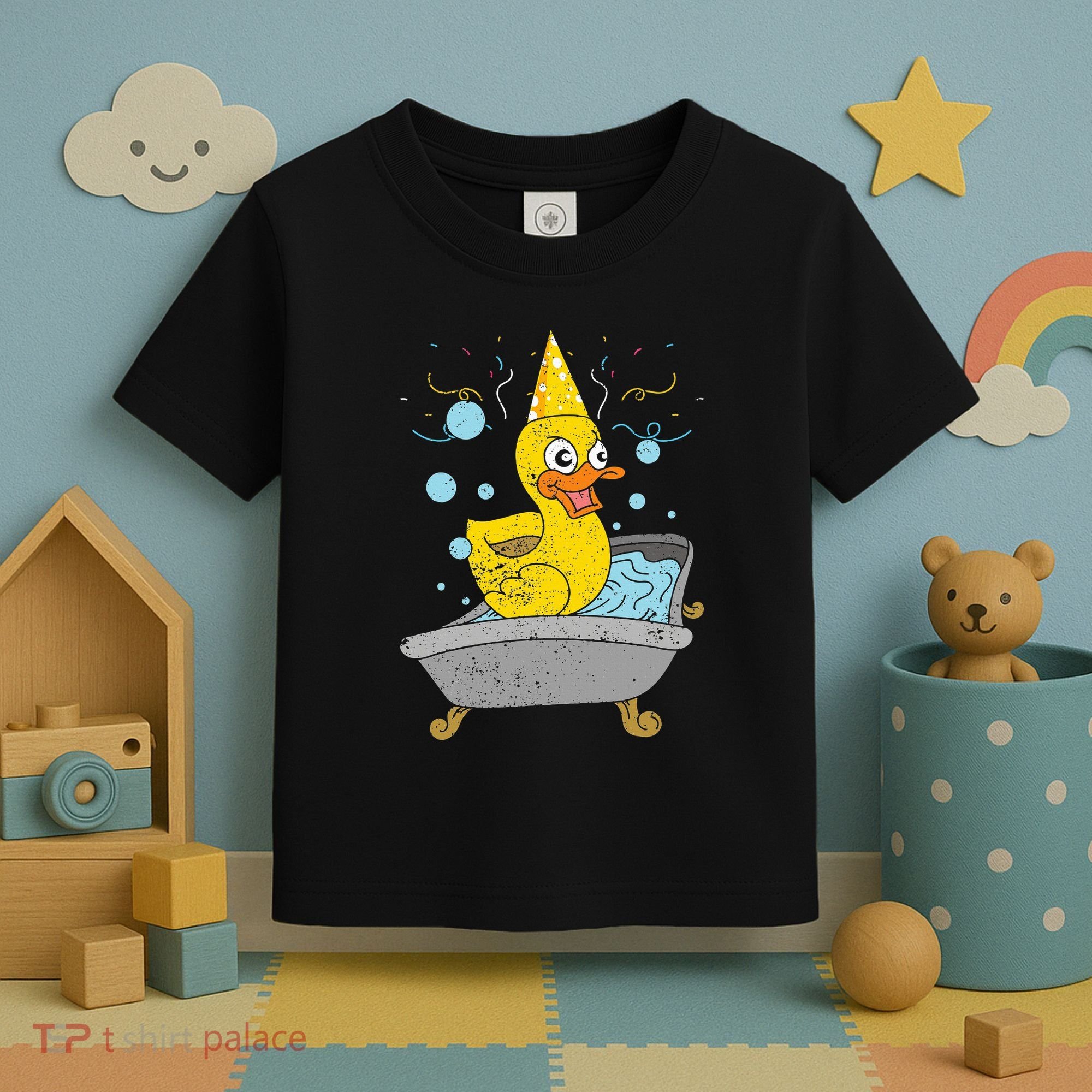 Duckling Duckie Bath Toy Ducky Rubber Duck Toddler T-Shirt