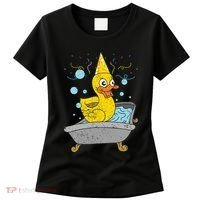 Duckling Duckie Bath Toy Ducky Rubber Duck Women's T-Shirt thumb 0