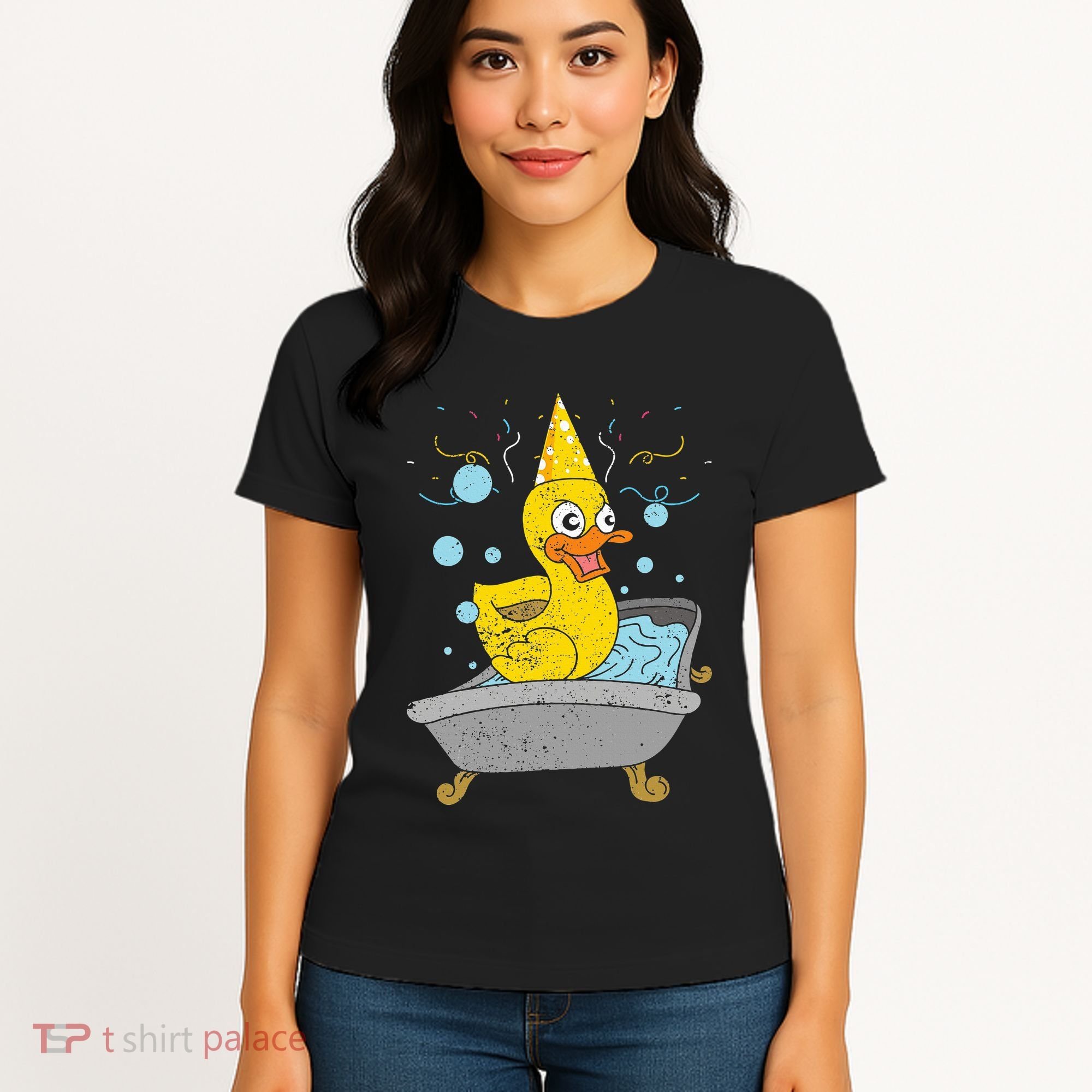 Duckling Duckie Bath Toy Ducky Rubber Duck Women's T-Shirt
