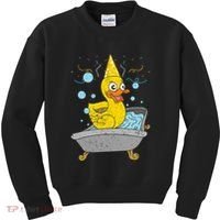 Duckling Duckie Bath Toy Ducky Rubber Duck Kids Sweatshirt thumb 0