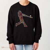 Dot Day Baseball Player Swing Women's Sweatshirt thumb 0