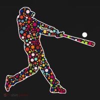 Dot Day Baseball Player Swing USA-Made Doggie Bandana thumb 2