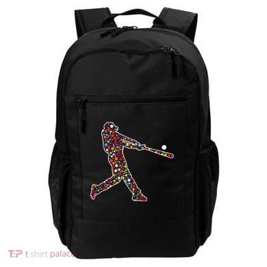Dot Day Baseball Player Swing Backpack