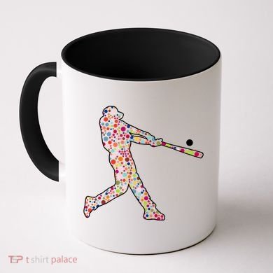Dot Day Baseball Player Swing Coffee Mug