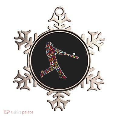 Dot Day Baseball Player Swing Ornament