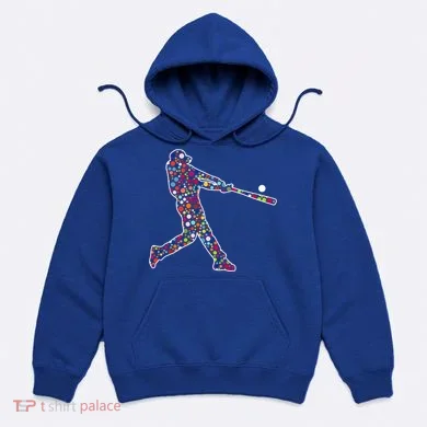 Dot Day Baseball Player Swing Hoodie