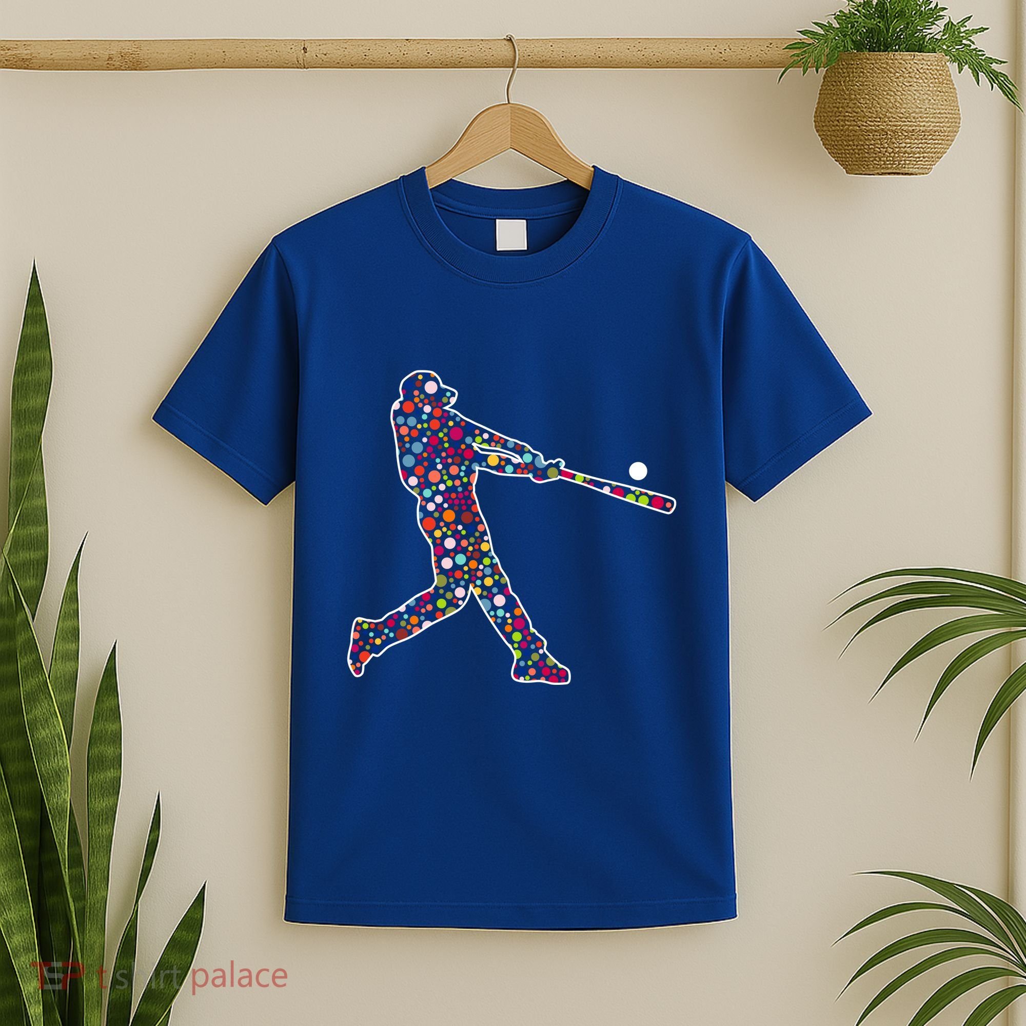 Dot Day Baseball Player Swing T-Shirt