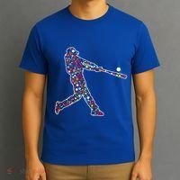 Dot Day Baseball Player Swing T-Shirt thumb 3