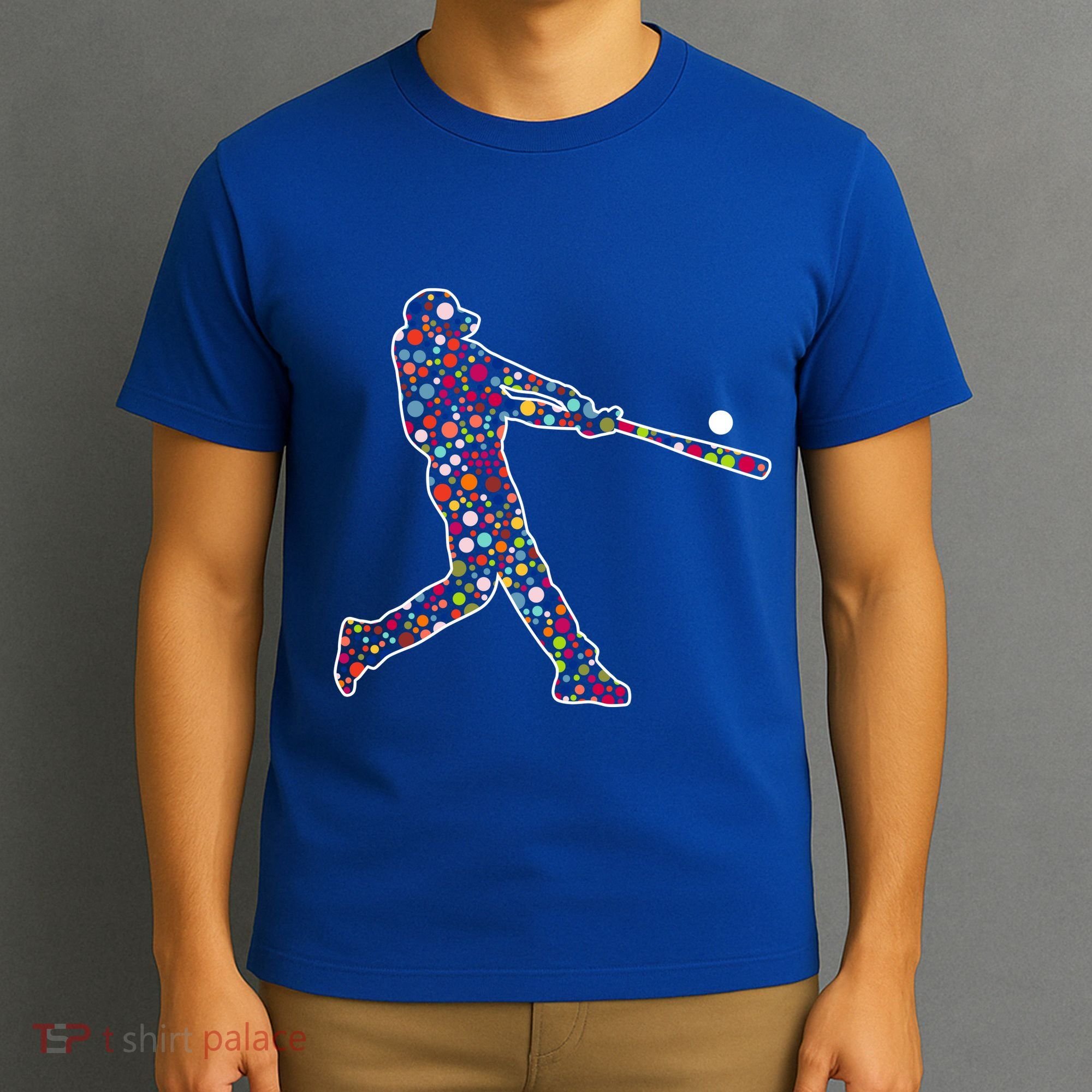 Dot Day Baseball Player Swing T-Shirt