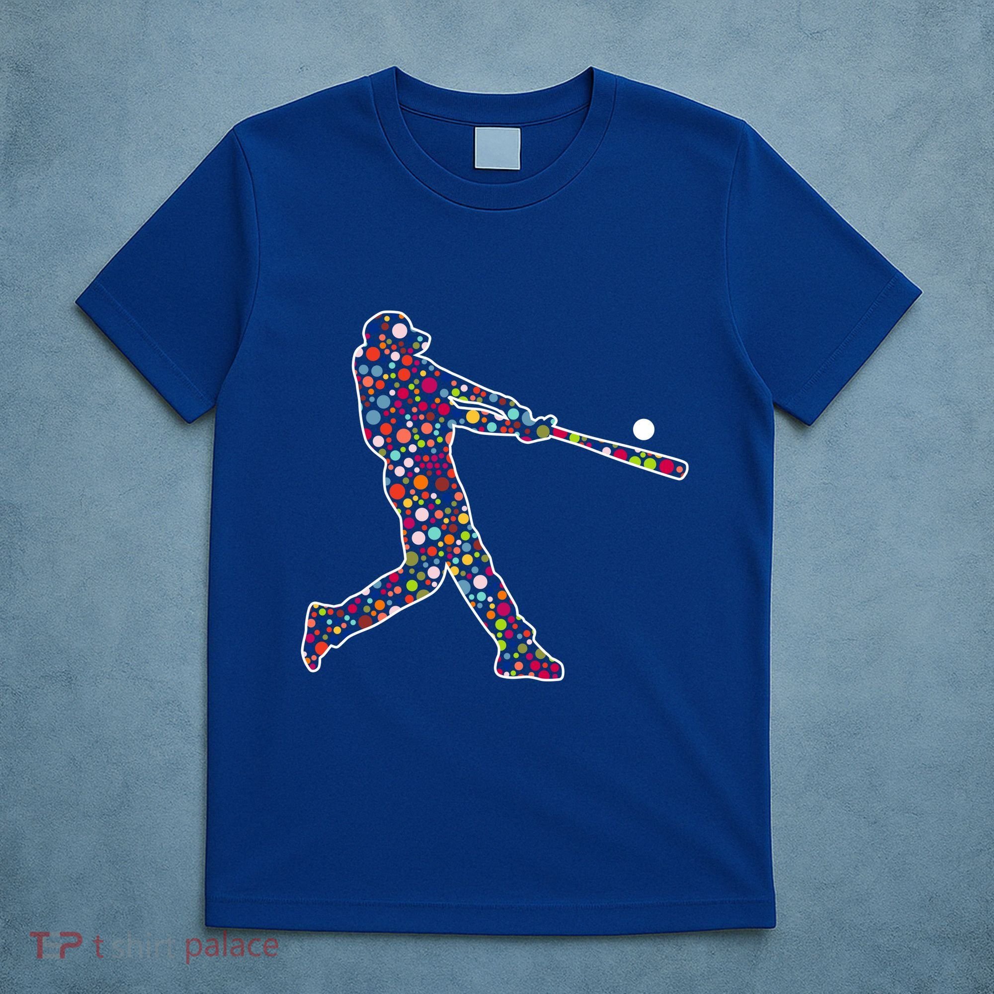 Dot Day Baseball Player Swing T-Shirt