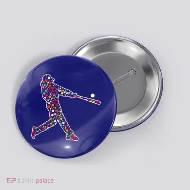 Dot Day Baseball Player Swing Button