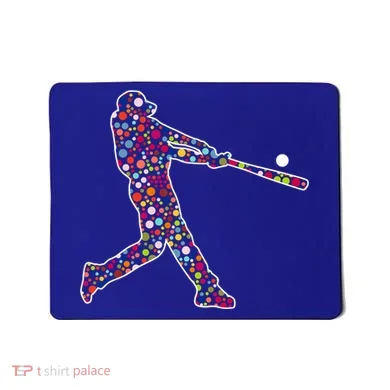 Dot Day Baseball Player Swing Mousepad