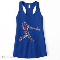 Dot Day Baseball Player Swing Women's Tank Top thumb 0