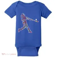 Dot Day Baseball Player Swing Baby Bodysuit thumb 0