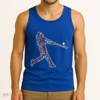 Dot Day Baseball Player Swing Tank Top thumb 3