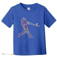 Dot Day Baseball Player Swing Toddler T-Shirt thumb 0