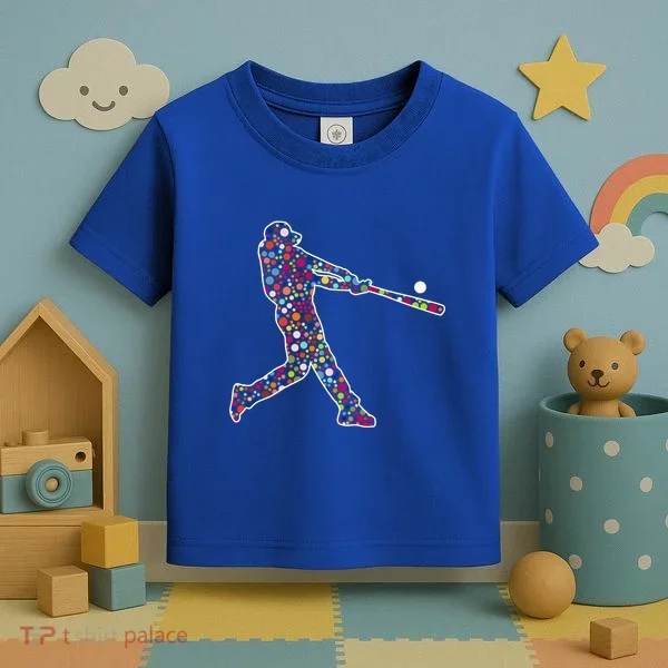 Dot Day Baseball Player Swing Toddler T-Shirt