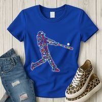 Dot Day Baseball Player Swing Women's T-Shirt thumb 3