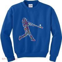 Dot Day Baseball Player Swing Kids Sweatshirt thumb 0