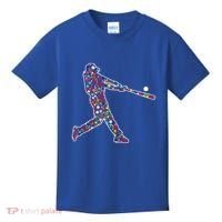 Dot Day Baseball Player Swing Kids T-Shirt thumb 0