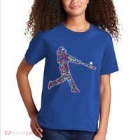 Dot Day Baseball Player Swing Kids T-Shirt thumb 2