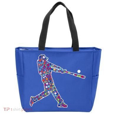 Dot Day Baseball Player Swing Tote Bag