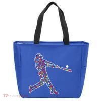 Dot Day Baseball Player Swing Tote Bag thumb 0