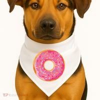 Delicious Donut Costume USA-Made Doggie Bandana thumb 1