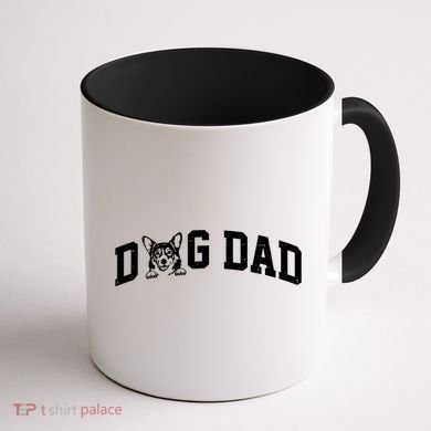 Dog Dad Corgi Lover Coffee Mug back