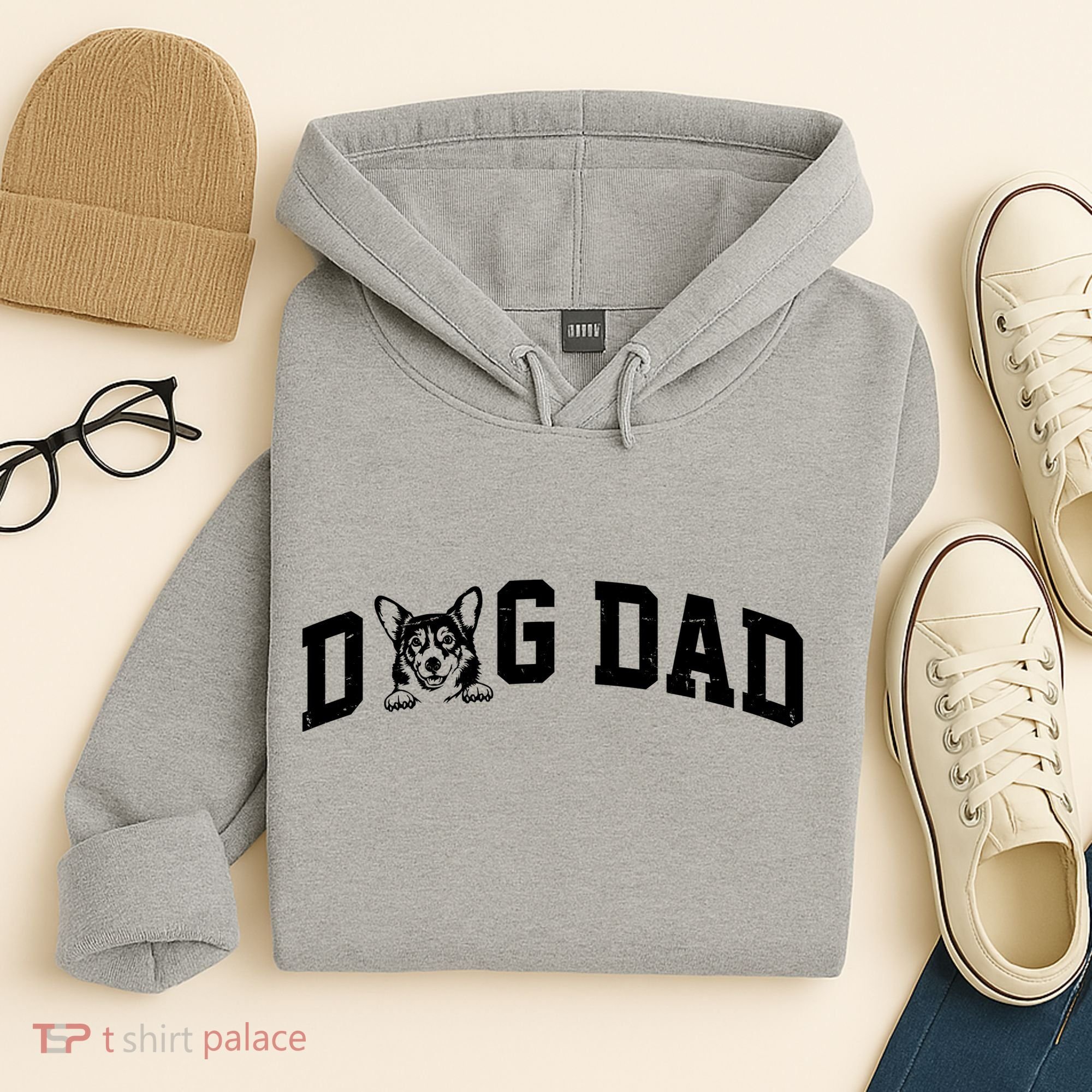 Dog Dad Corgi Lover Hoodie