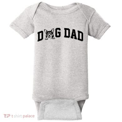 Dog Dad Corgi Lover Baby Bodysuit