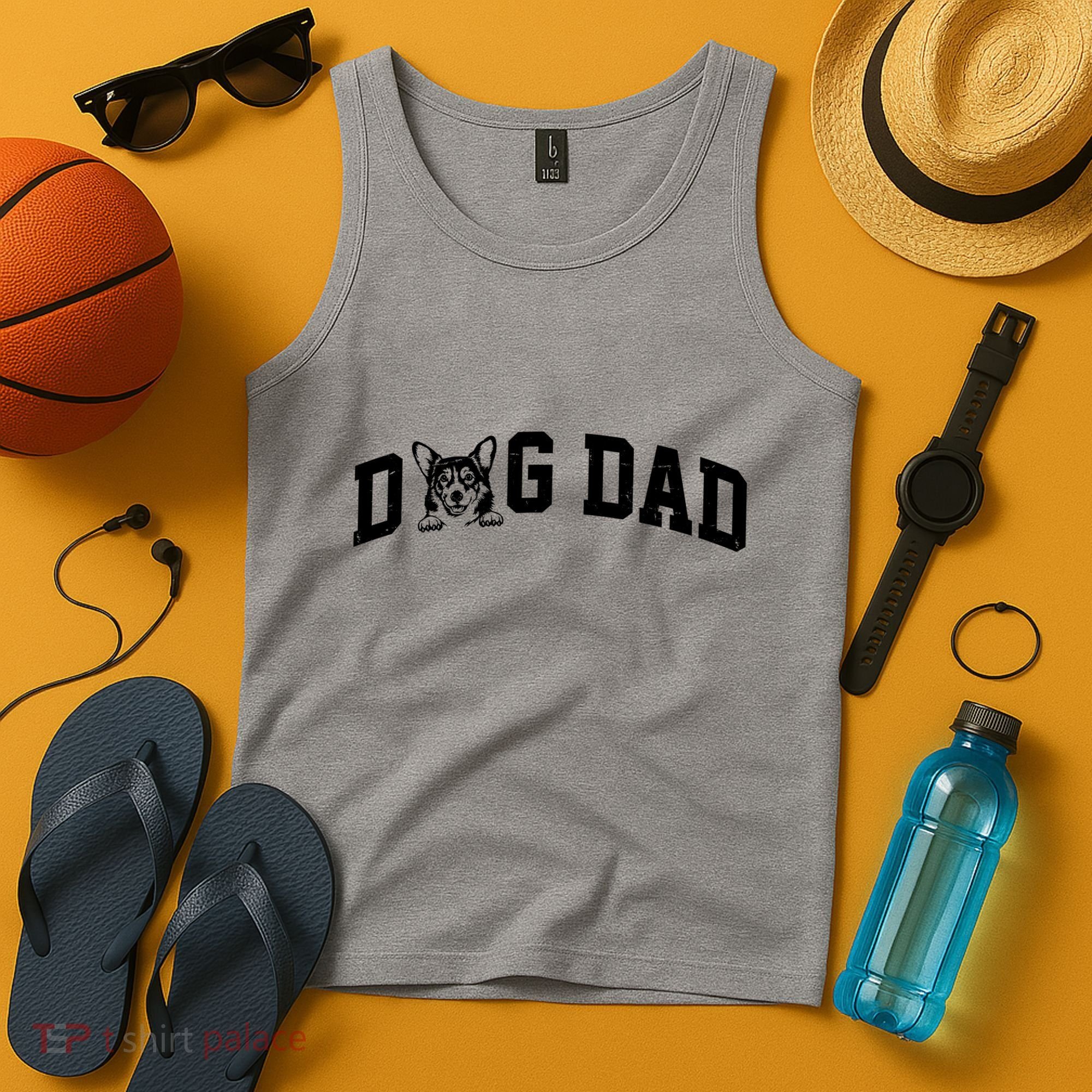 Dog Dad Corgi Lover Tank Top