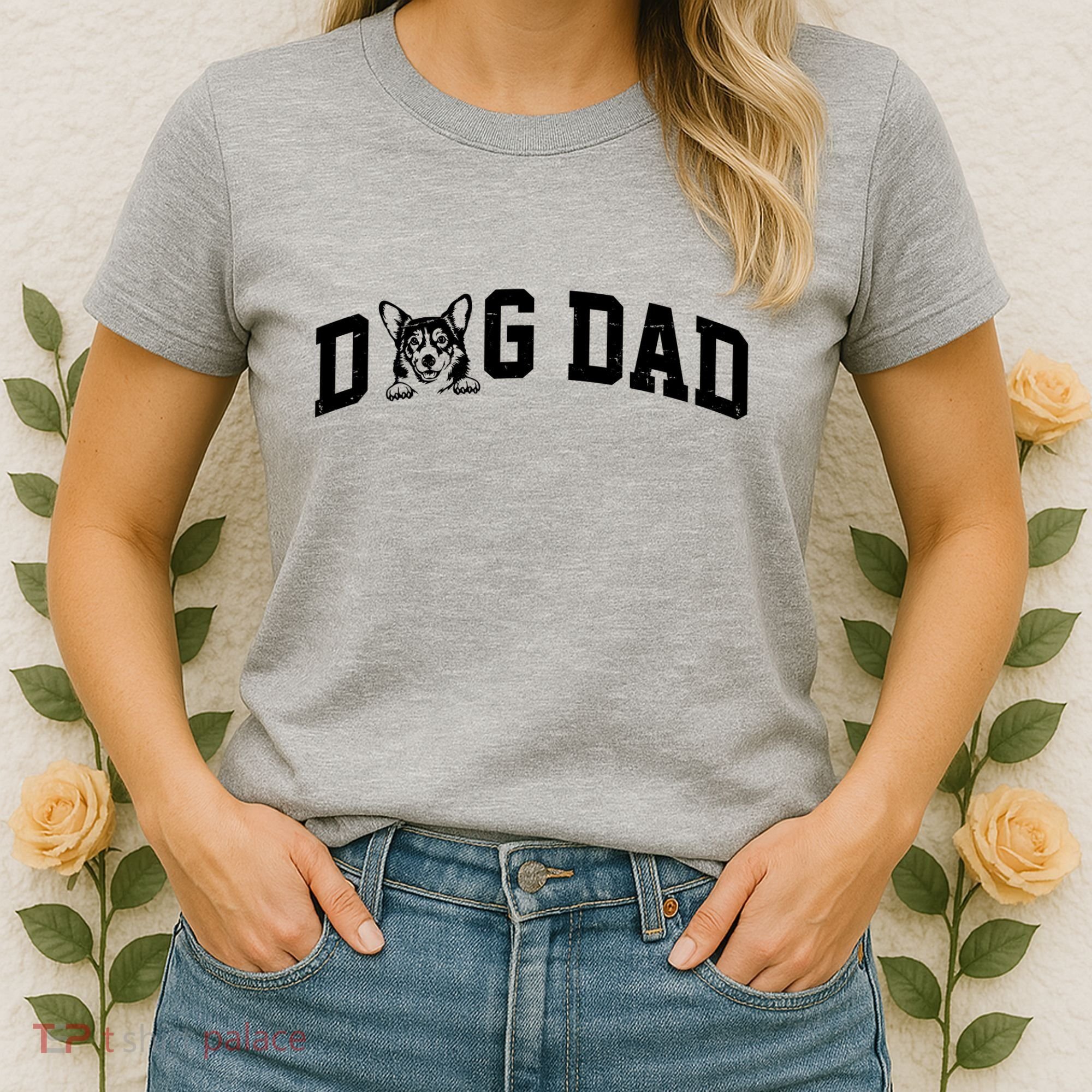 Dog Dad Corgi Lover Women's T-Shirt