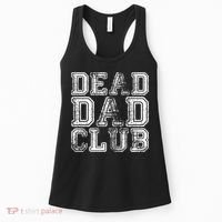 Dead Dad Club Retro Funny Saying Women's Tank Top thumb 0