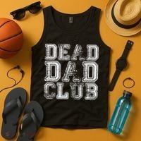 Dead Dad Club Retro Funny Saying Tank Top thumb 4
