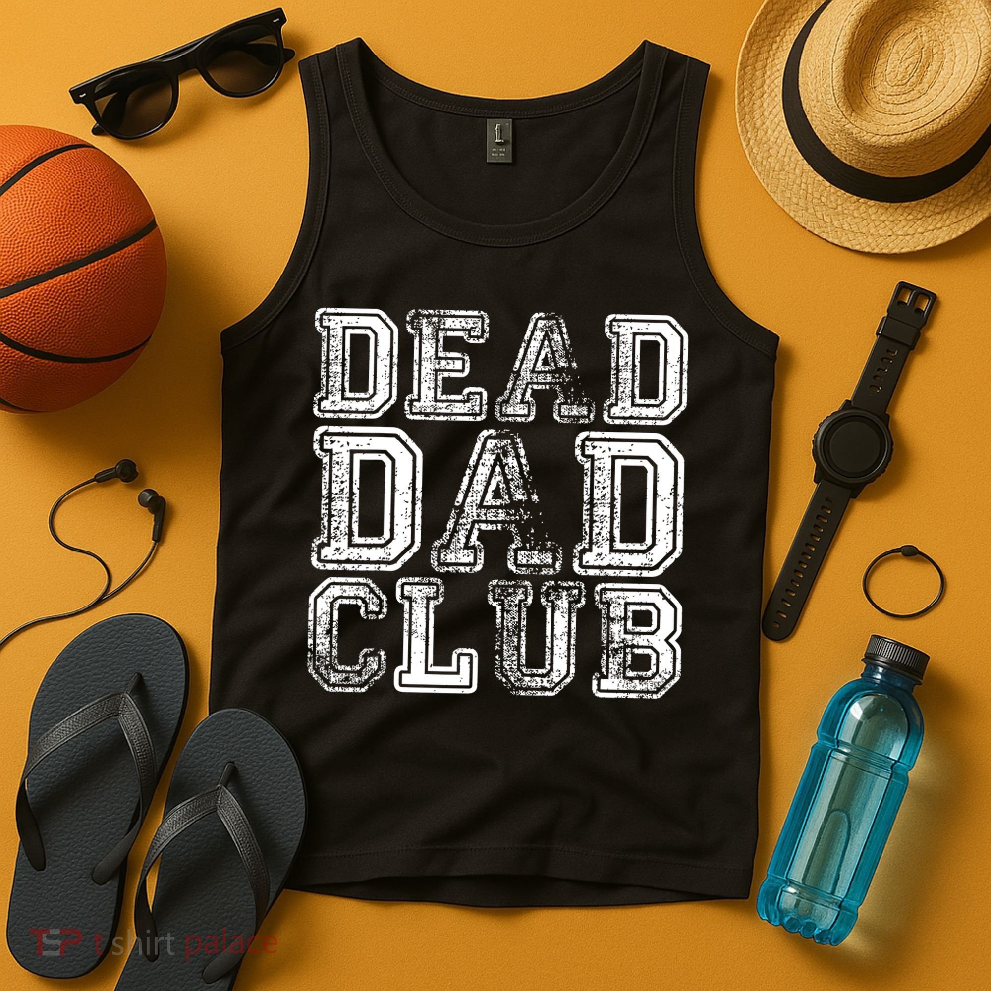Dead Dad Club Retro Funny Saying Tank Top