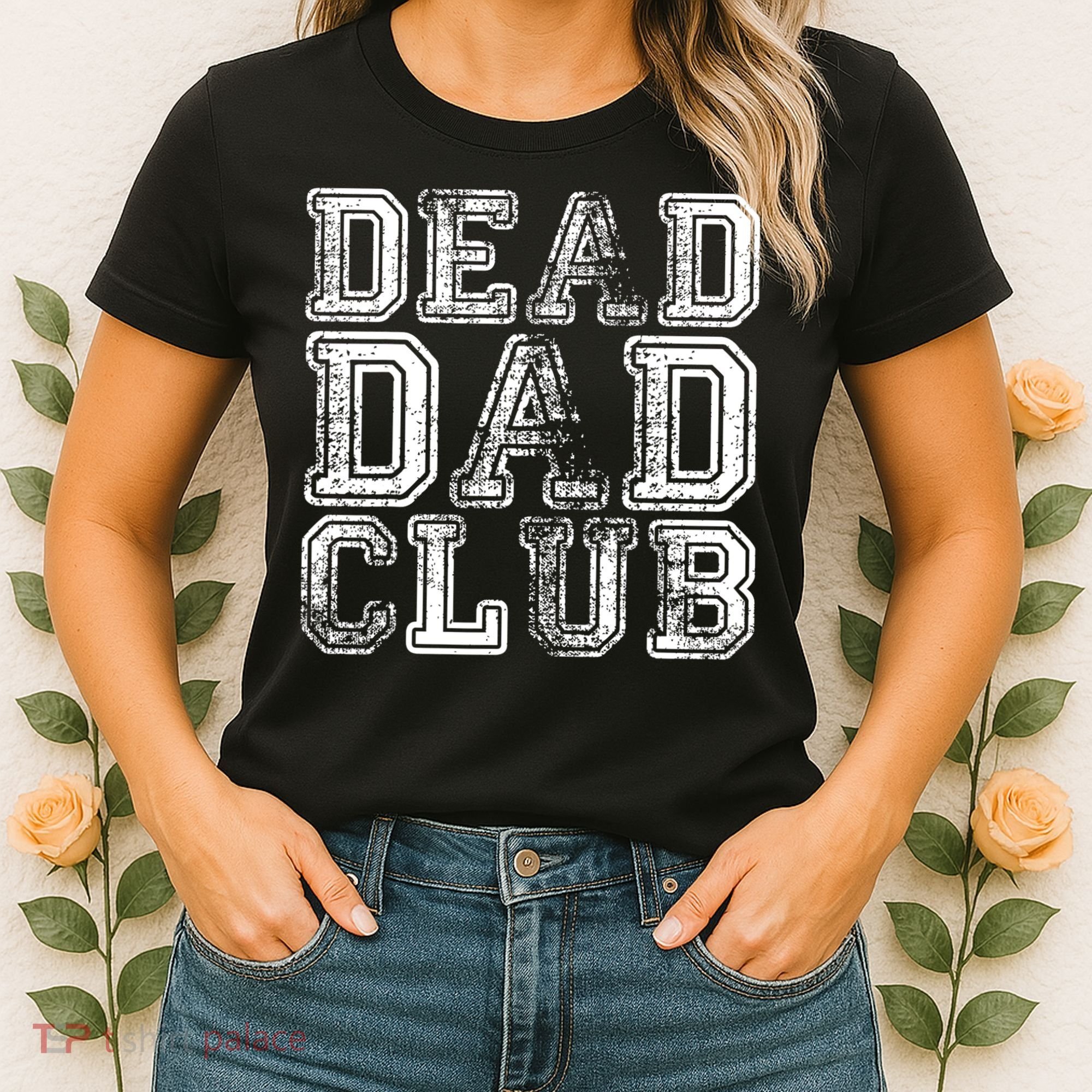 Dead Dad Club Retro Funny Saying Women's T-Shirt