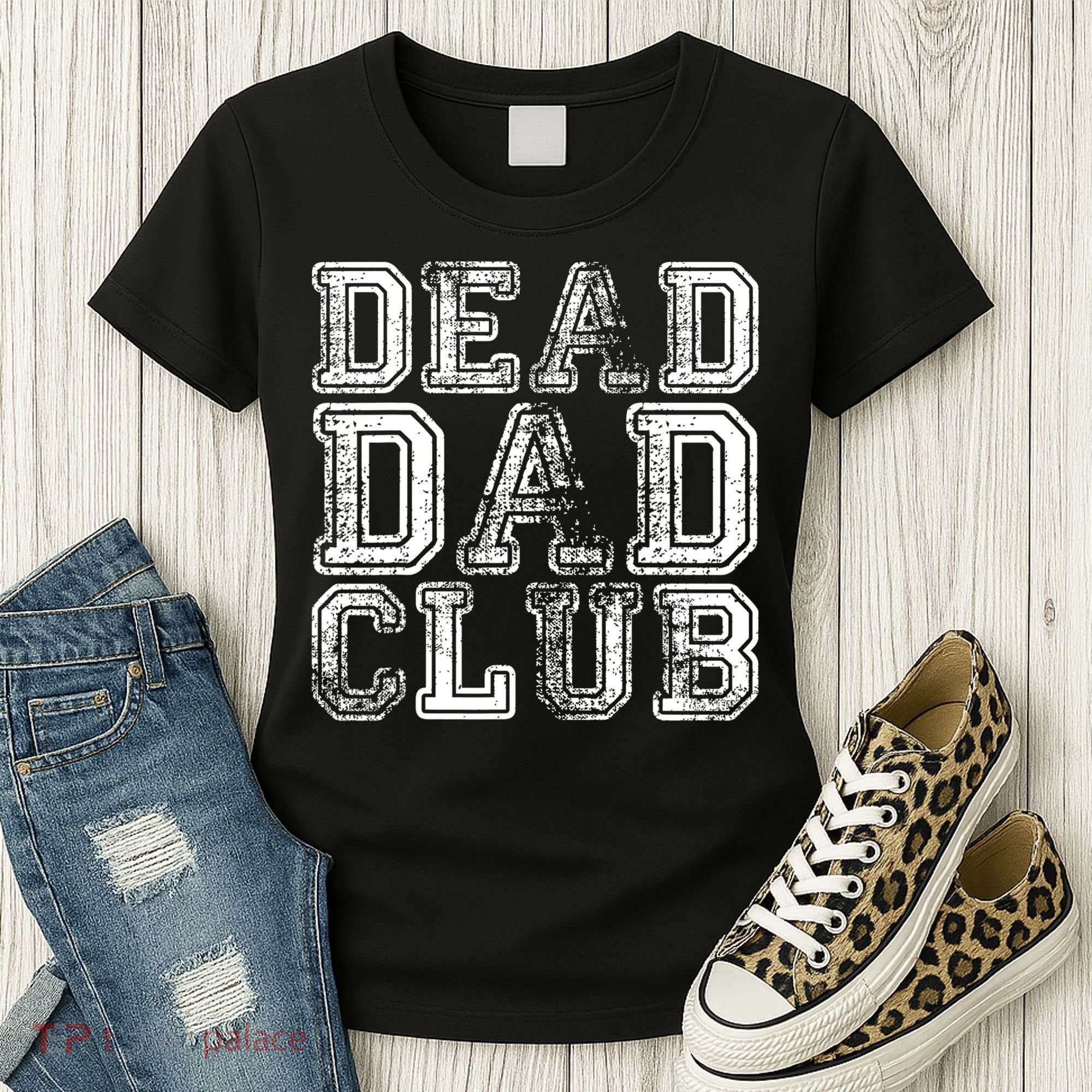 Dead Dad Club Retro Funny Saying Women's T-Shirt