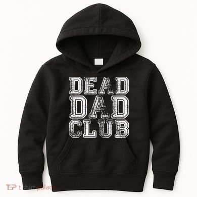 Dead Dad Club Retro Funny Saying Kids Hoodie