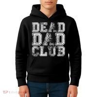 Dead Dad Club Retro Funny Saying Kids Hoodie thumb 4