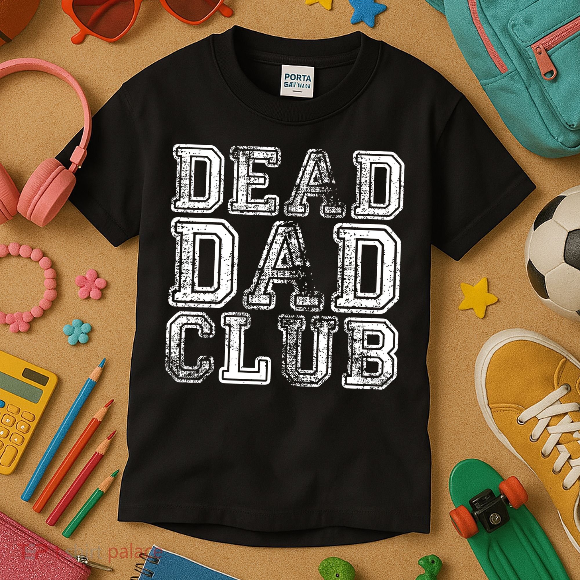 Dead Dad Club Retro Funny Saying Kids T-Shirt