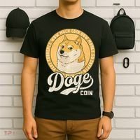 Dogecoin Doge Coin Logo Shiba Inu Dog Crypto Currency Meme T-Shirt thumb 6