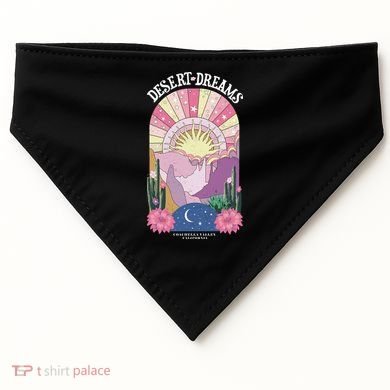 Desert Dreams Coachella Valley California Retro USA-Made Doggie Bandana