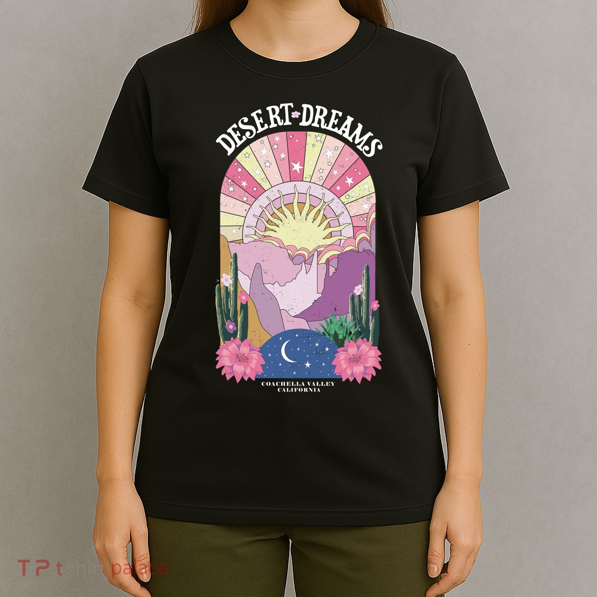 Desert Dreams Coachella Valley California Retro T-Shirt