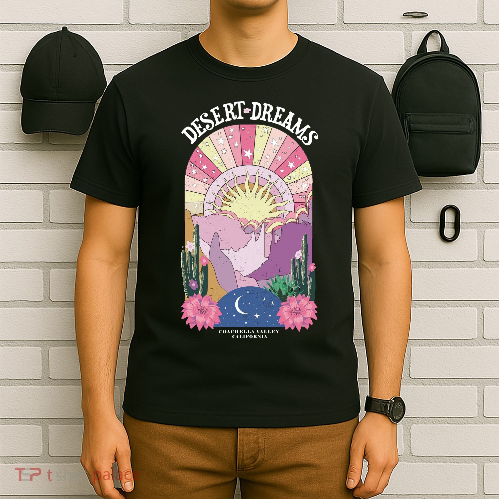 Desert Dreams Coachella Valley California Retro T-Shirt