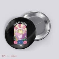 Desert Dreams Coachella Valley California Retro Button thumb 0
