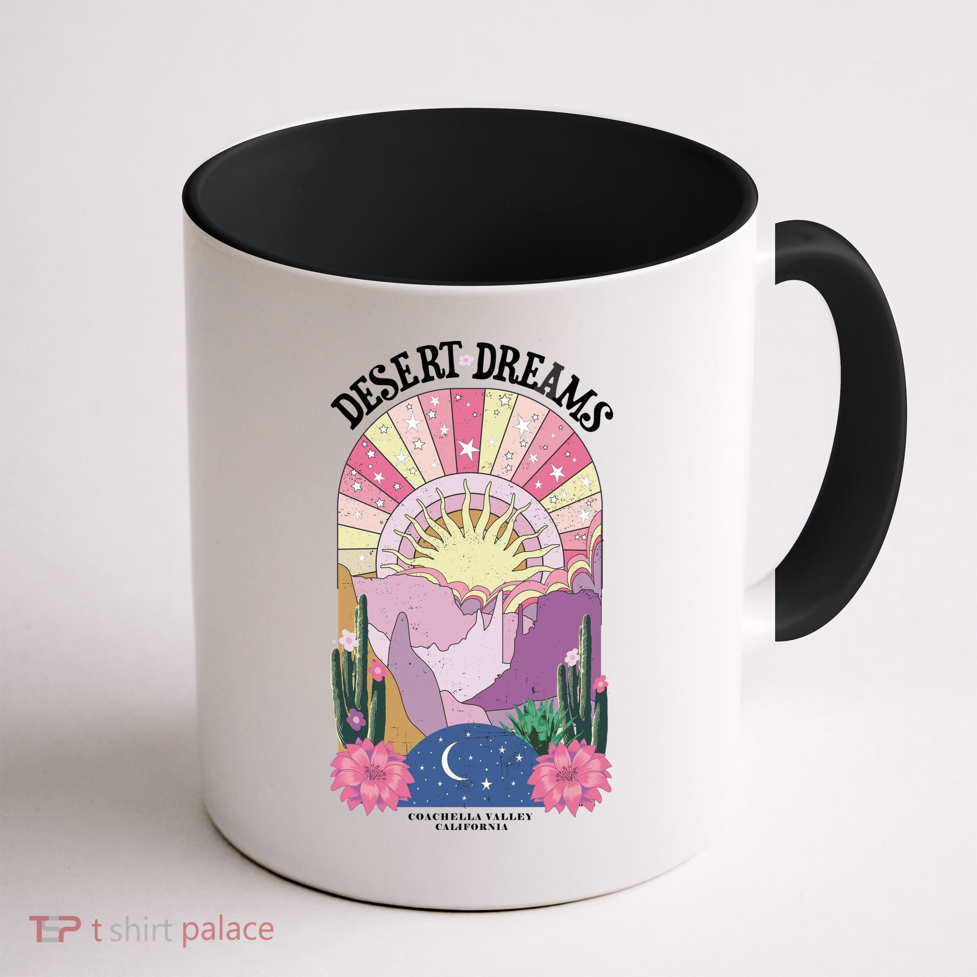 Desert Dreams Coachella Valley California Retro Coffee Mug