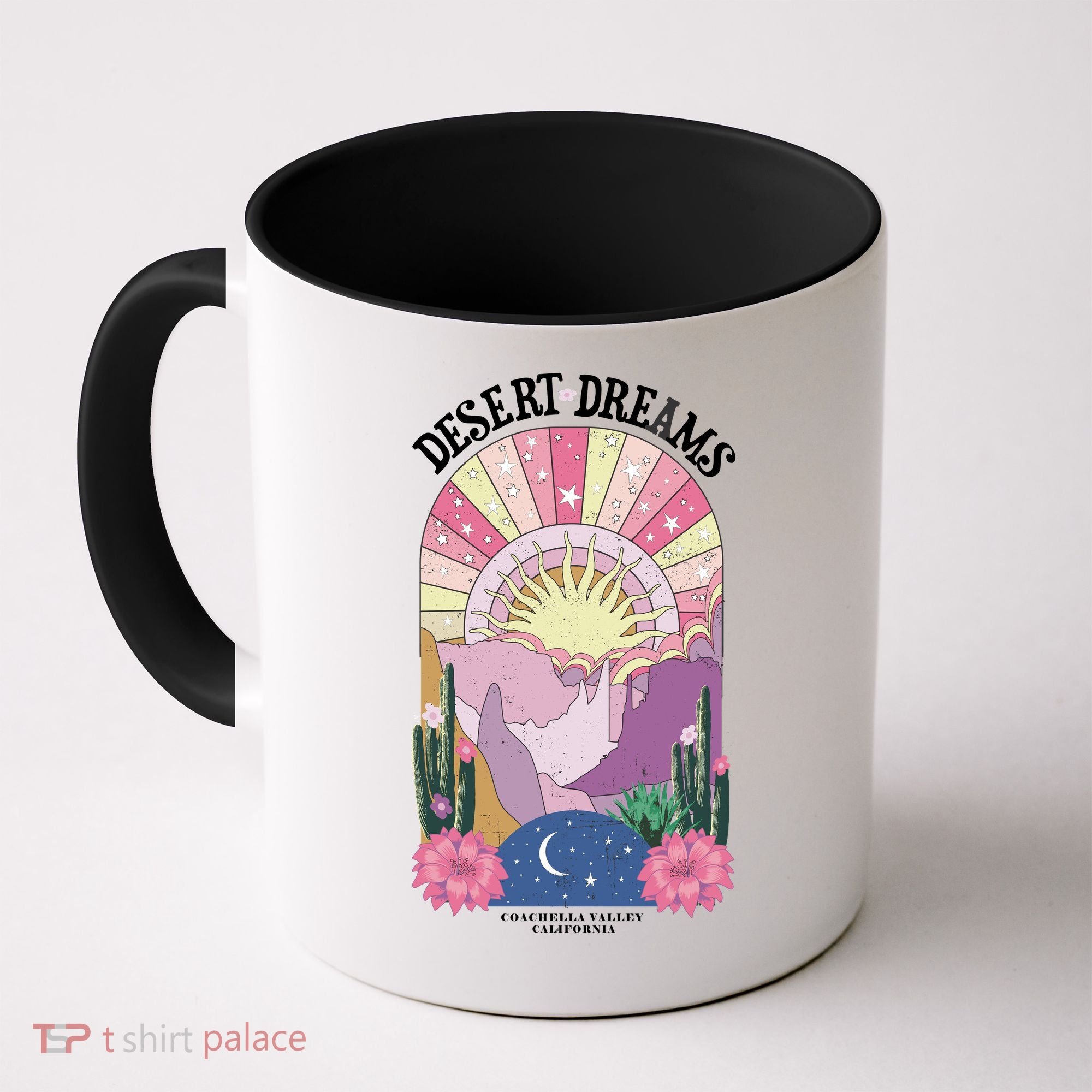 Desert Dreams Coachella Valley California Retro Coffee Mug
