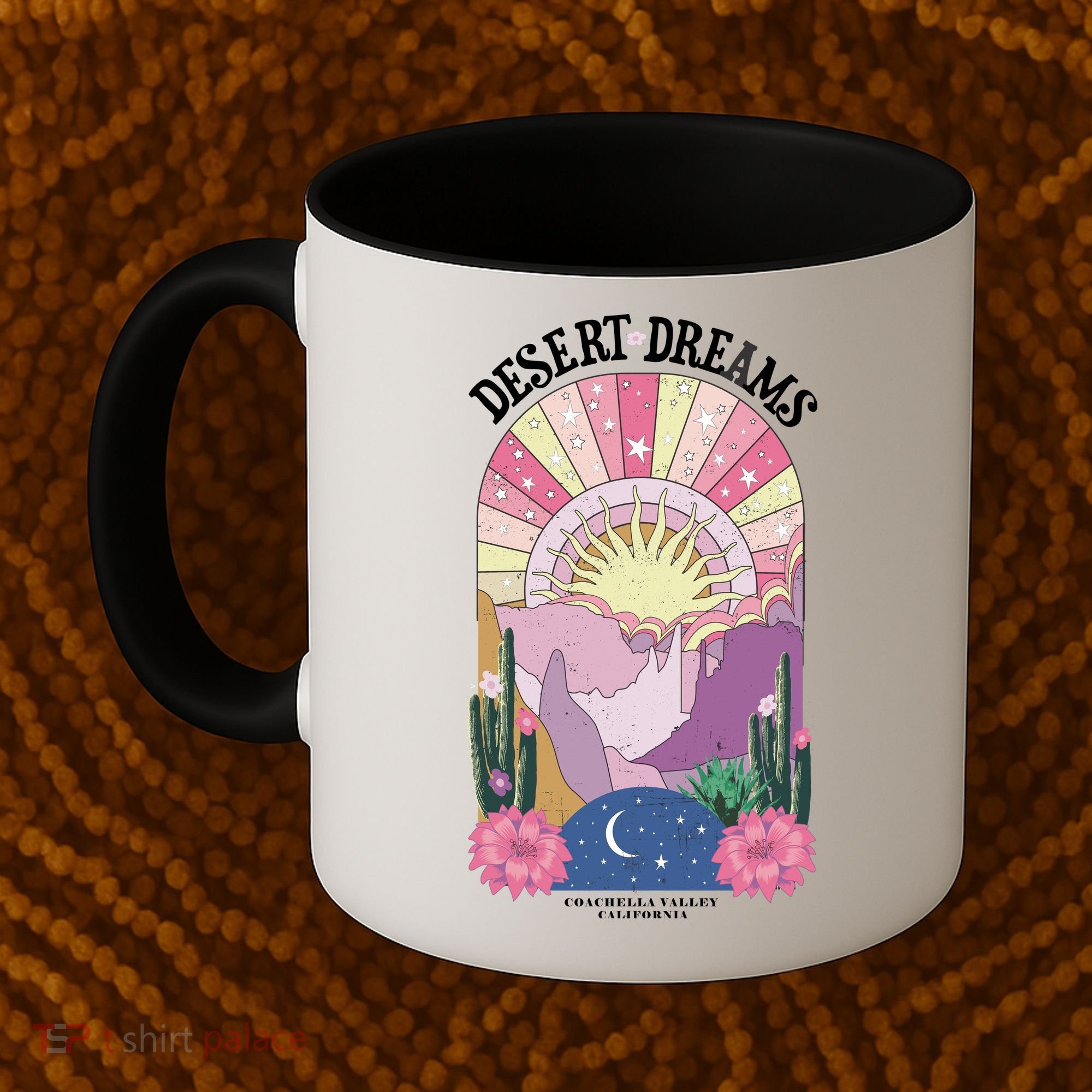 Desert Dreams Coachella Valley California Retro Coffee Mug