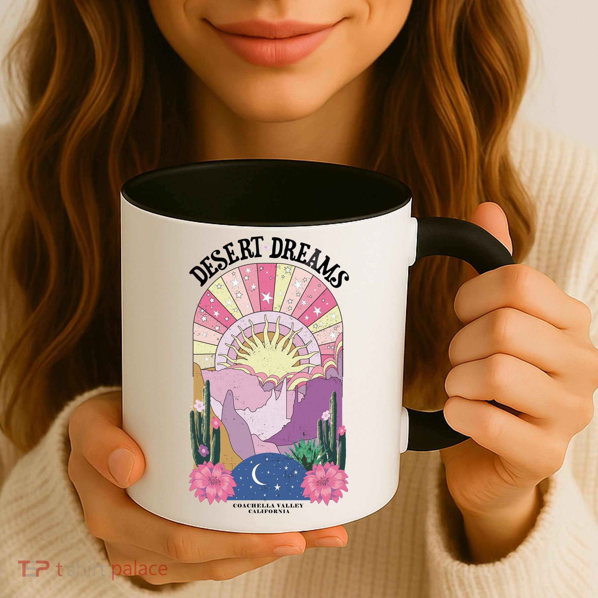 Desert Dreams Coachella Valley California Retro Coffee Mug